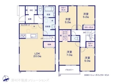 【神奈川県/横浜市保土ケ谷区仏向町】横浜市保土ケ谷区仏向町 新築一戸建て 間取り図