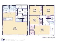 【神奈川県/横浜市保土ケ谷区仏向町】横浜市保土ケ谷区仏向町 新築一戸建て 間取り図