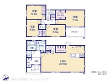 【神奈川県/横浜市保土ケ谷区仏向町】横浜市保土ケ谷区仏向町 新築一戸建て 間取り図