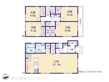【神奈川県/横浜市保土ケ谷区仏向町】横浜市保土ケ谷区仏向町 新築一戸建て 間取り図