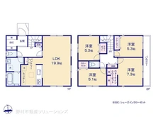 【神奈川県/横浜市保土ケ谷区仏向町】横浜市保土ケ谷区仏向町 新築一戸建て 間取り図