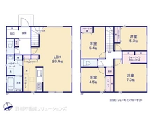 【神奈川県/横浜市保土ケ谷区仏向町】横浜市保土ケ谷区仏向町 新築一戸建て 間取り図