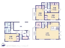 【神奈川県/横浜市西区東久保町】横浜市西区東久保町 新築一戸建て 間取り図