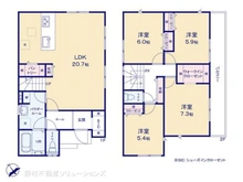 【神奈川県/横浜市保土ケ谷区上菅田町】横浜市保土ケ谷区上菅田町 新築一戸建て 間取り図