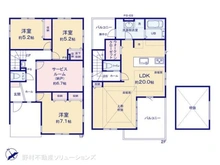 【神奈川県/横浜市保土ケ谷区川島町】横浜市保土ケ谷区川島町 新築一戸建て 間取り図
