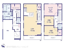 【神奈川県/横浜市南区堀ノ内町】横浜市南区堀ノ内町2丁目 新築一戸建て 間取り図
