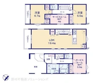 【神奈川県/横浜市南区共進町】横浜市南区共進町2丁目 新築一戸建て 間取り図