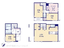 【神奈川県/横浜市神奈川区六角橋】横浜市神奈川区六角橋4丁目 新築一戸建て 間取り図