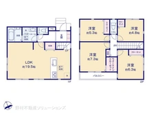 【神奈川県/横浜市保土ケ谷区川島町】横浜市保土ケ谷区川島町 新築一戸建て 間取り図