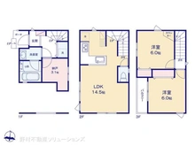 【神奈川県/横浜市神奈川区子安通】横浜市神奈川区子安通1丁目 新築一戸建て 間取り図