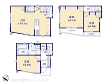 【神奈川県/横浜市西区藤棚町】横浜市西区藤棚町2丁目 新築一戸建て 間取り図