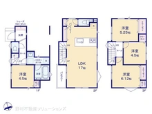 【神奈川県/横浜市保土ケ谷区川島町】横浜市保土ケ谷区川島町 新築一戸建て 間取り図