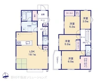 【神奈川県/横浜市南区六ツ川】横浜市南区六ツ川2丁目 新築一戸建て 間取り図