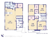 【神奈川県/横浜市保土ケ谷区上星川】横浜市保土ケ谷区上星川2丁目 新築一戸建て 間取り図