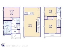 【神奈川県/横浜市南区六ツ川】横浜市南区六ツ川1丁目 新築一戸建て 間取り図