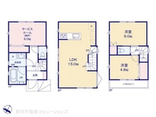 【神奈川県/横浜市南区六ツ川】横浜市南区六ツ川1丁目 新築一戸建て 間取り図
