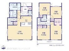 【神奈川県/横浜市保土ケ谷区常盤台】横浜市保土ケ谷区常盤台 新築一戸建て 間取り図