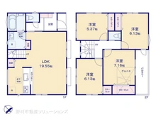 【神奈川県/横浜市南区六ツ川】横浜市南区六ツ川2丁目 新築一戸建て 間取り図