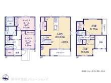 【神奈川県/横浜市神奈川区西寺尾】横浜市神奈川区西寺尾4丁目 新築一戸建て 間取り図