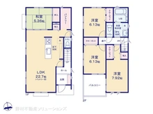 【神奈川県/横浜市保土ケ谷区常盤台】横浜市保土ケ谷区常盤台 新築一戸建て 間取り図