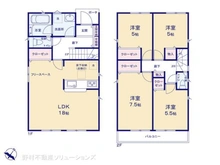 【神奈川県/横浜市保土ケ谷区峰沢町】横浜市保土ケ谷区峰沢町 新築一戸建て 間取り図