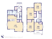 【神奈川県/横浜市神奈川区三ツ沢上町】横浜市神奈川区三ツ沢上町 新築一戸建て 間取り図