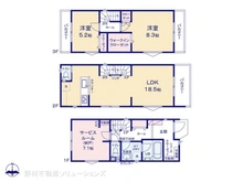 【神奈川県/横浜市神奈川区新子安】横浜市神奈川区新子安1丁目 新築一戸建て 間取り図