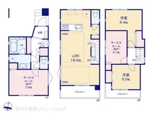 【神奈川県/横浜市神奈川区松見町】横浜市神奈川区松見町3丁目 新築一戸建て 間取り図