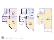 【神奈川県/横浜市神奈川区松見町】横浜市神奈川区松見町4丁目 新築一戸建て 間取り図