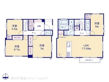 【神奈川県/横浜市保土ケ谷区仏向町】横浜市保土ケ谷区仏向町 新築一戸建て 間取り図