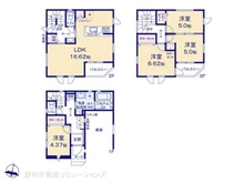 【神奈川県/藤沢市湘南台】藤沢市湘南台4丁目 新築一戸建て 間取り図