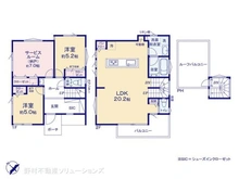【神奈川県/藤沢市本鵠沼】藤沢市本鵠沼5丁目 新築一戸建て 間取り図