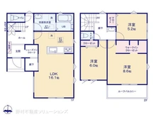【神奈川県/藤沢市亀井野】藤沢市亀井野 新築一戸建て 間取り図
