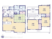 【神奈川県/藤沢市本藤沢】藤沢市本藤沢2丁目 新築一戸建て 間取り図