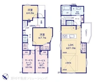 【神奈川県/茅ヶ崎市東海岸北】茅ヶ崎市東海岸北5丁目 新築一戸建て 間取り図