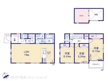 【神奈川県/藤沢市辻堂東海岸】藤沢市辻堂東海岸2丁目 新築一戸建て 間取り図