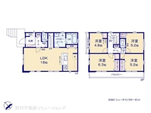 【神奈川県/藤沢市長後】藤沢市長後 新築一戸建て 間取り図