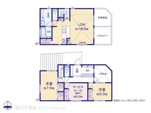 【神奈川県/藤沢市亀井野】藤沢市亀井野 新築一戸建て 間取り図