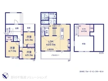 【神奈川県/藤沢市鵠沼桜が岡】藤沢市鵠沼桜が岡1丁目 新築一戸建て 間取り図