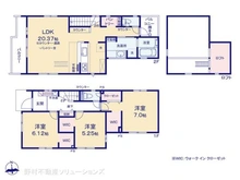 【神奈川県/茅ヶ崎市松が丘】茅ヶ崎市松が丘2丁目 新築一戸建て 間取り図