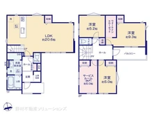 【神奈川県/茅ヶ崎市矢畑】茅ヶ崎市矢畑 新築一戸建て 間取り図