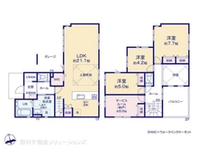 【神奈川県/茅ヶ崎市矢畑】茅ヶ崎市矢畑 新築一戸建て 間取り図
