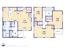【神奈川県/茅ヶ崎市東海岸南】茅ヶ崎市東海岸南4丁目 新築一戸建て 間取り図