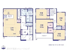 【神奈川県/藤沢市片瀬】藤沢市片瀬 新築一戸建て 間取り図