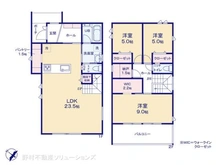 【神奈川県/鎌倉市稲村ガ崎】鎌倉市稲村ガ崎5丁目 新築一戸建て 間取り図