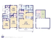 【神奈川県/藤沢市羽鳥】藤沢市羽鳥5丁目 新築一戸建て 間取り図