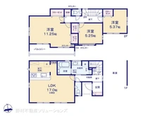 【神奈川県/茅ヶ崎市東海岸北】茅ヶ崎市東海岸北4丁目 新築一戸建て 間取り図