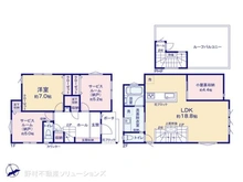 【神奈川県/藤沢市本鵠沼】藤沢市本鵠沼4丁目 新築一戸建て 間取り図