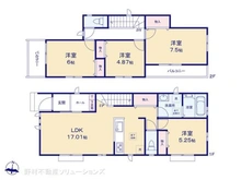 【神奈川県/藤沢市湘南台】藤沢市湘南台6丁目 新築一戸建て 間取り図