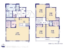 【神奈川県/藤沢市大庭】藤沢市大庭 新築一戸建て 間取り図